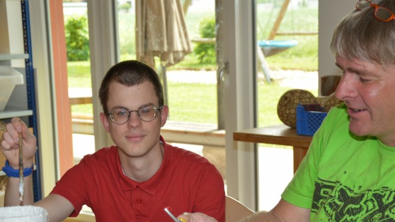 Two Men working at Diakoniewerk